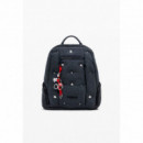 Desigual Mochila denim Mickey mediana 25WAKD04-2070