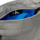 Bandolera plana de nailon con logo monograma