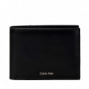 Cartera de piel de plegado triple