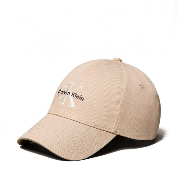 Gorra de sarga con logo monograma bordado