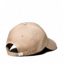 Gorra de sarga con logo monograma bordado