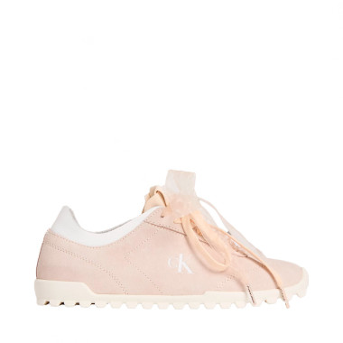 Zapatillas de running de ante con organza