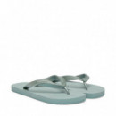 Arwa - Chanclas metalizadas perladas