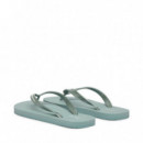 Arwa - Chanclas metalizadas perladas