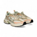 DEPORTIVO PIEL+NYLON MULTI BLANCO