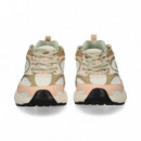 DEPORTIVO PIEL+NYLON MULTI BLANCO