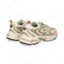 DEPORTIVO PIEL+NYLON MULTI BLANCO