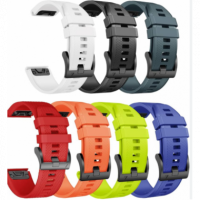 Correa Silicona para Garmin Fenix 7 Pro Negro Azul