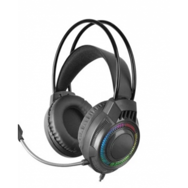 Auricular con Micro Mars Gaming FRGB Micr&oacute;fono Flexible Control Volumen Multiplataforma Negro MH124