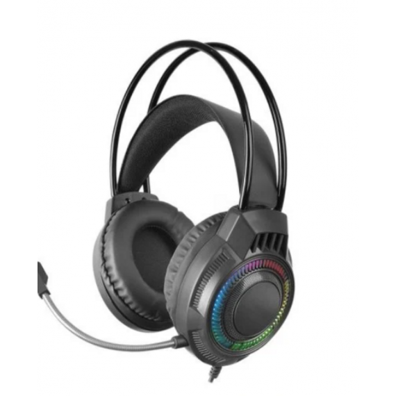 Auricular con Micro Mars Gaming FRGB Micrófono Flexible Control Volumen Multiplataforma Negro MH124