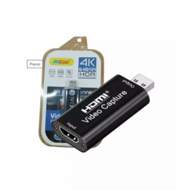 Capturadora de Video Andowl 4K HDMI USB Q-HD101