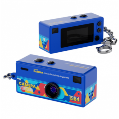C&aacute;mara Mini Swiss+Go Compacta Digital Llavero 12MP Pantalla 0.96" 62x25x20mm Azul SWI400226