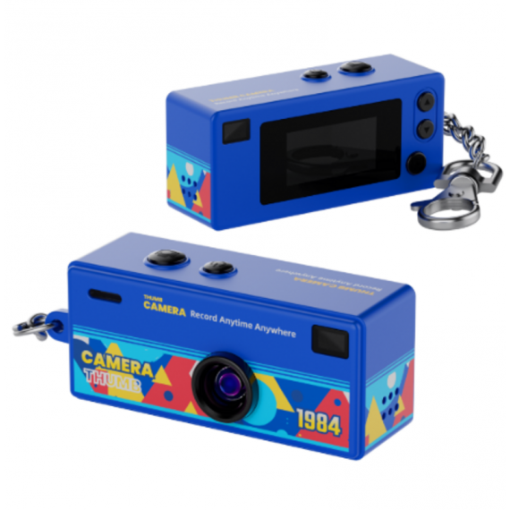 Cámara Mini Swiss+Go Compacta Digital Llavero 12MP Pantalla 0.96" 62x25x20mm Azul SWI400226
