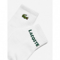 Lchn 6PK Infant Croc Quarter Blanc  LACOSTE