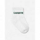 LCHN 6PK INFANT CROC QUARTER BLANC