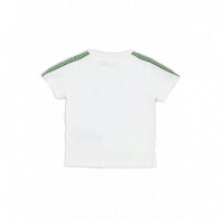 LCB LACOSTE TAPING TEE FARINE