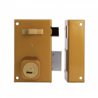 Cerradura 75-65 Esmaltado Oro Derecha