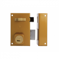 Cerradura 75-65 Esmaltado Oro Izquierda