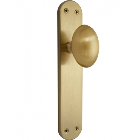 Placa Con Pomo Laton Mate Spp15