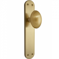 Placa Con Pomo Laton Mate Spp15