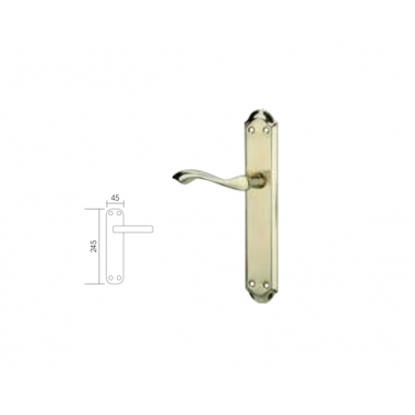Manilla Latonado Mod 3 Con Placa Larga