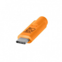 TETHERPRO USB-C A 2.0 MINI B 5-PIN 4.6M ORG CUC2415-ORG