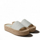 Ebeth - Chanclas de cuña tipo alpargatas