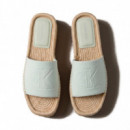 Ebeth - Chanclas de cuña tipo alpargatas