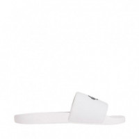 Chanclas Contorneadas de Lona con Logo  CALVIN KLEIN