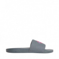 Chanclas Contorneadas de Lona con Logo  CALVIN KLEIN