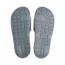 Chanclas contorneadas de lona con logo
