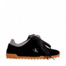 Zapatillas de running de ante con organza