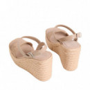 Elisabeth - Sandalias de cuña tipo alpargatas