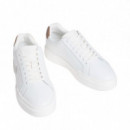Zapatillas de piel con logo distintivo