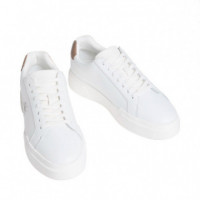 Zapatillas de Piel con Logo Distintivo  CALVIN KLEIN