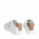 Zapatillas de piel con logo distintivo