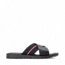Sandalias de piel con tiras cruzadas