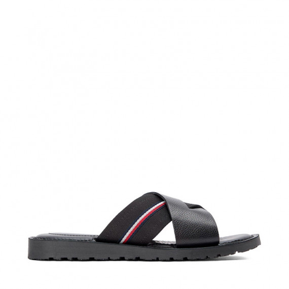 Sandalias de piel con tiras cruzadas