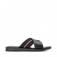Sandalias de piel con tiras cruzadas