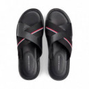 Sandalias de piel con tiras cruzadas