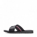 Sandalias de piel con tiras cruzadas