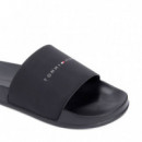 Chanclas texturizadas con logo