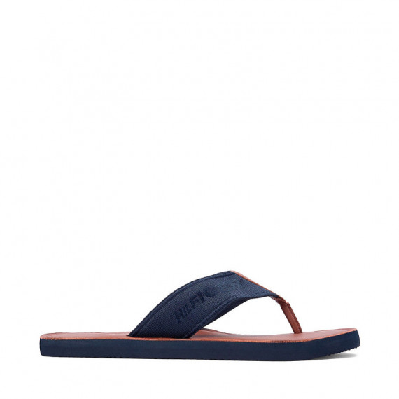 Chanclas con logo en jacquard