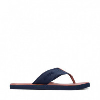 Chanclas con logo en jacquard