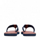 Chanclas con logo en jacquard