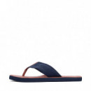 Chanclas con logo en jacquard
