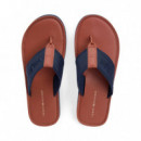 Chanclas con logo en jacquard