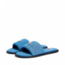 Chanclas con pala vaquera acolchada