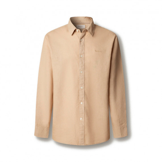 Camisa teñida en prenda fit regular
