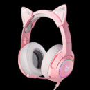 ONIKUMA AURICULARES DIADEMA K9 ROSA + MICROFONO